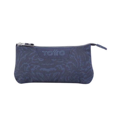 ESTUCHE ESCOLAR TRES COMPARTIMENTOS AZUL Y NEGRO GEOMETRIC – TABLERO TOTTO AC52ECO012-2210Z-3JG