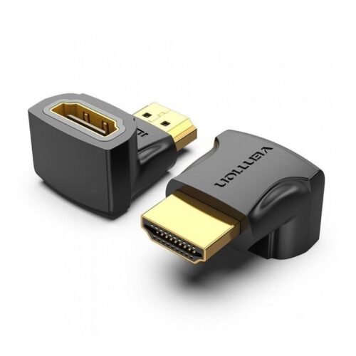 Adaptador HDMI 4K 90º Vention AIOB0-2/ HDMI Macho – HDMI Hembra/ Pack 2 Uds