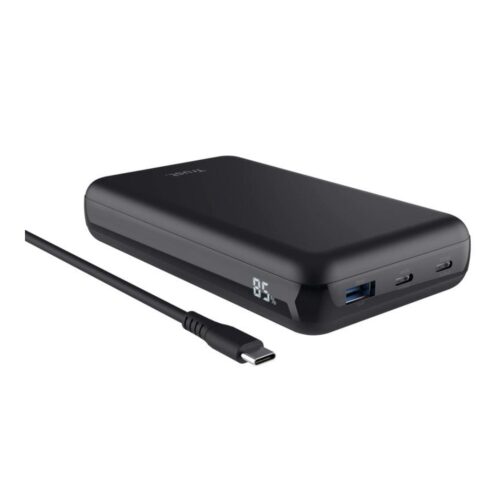 Batería Externa/Powerbank Trust Laro 20000mAh/ 100W/ Compatible con Portátiles