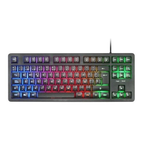 Teclado Gaming SemiMecánico Mars Gaming MK023/ Negro