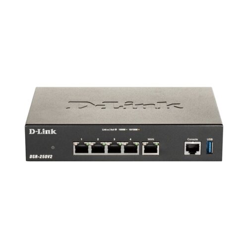 ROUTER VPN  D-LINK DSR-250NV2  1P WAN GIGA 3P LAN GIGA 1P USB3.0