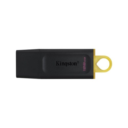 Kingston – Exodia Memoria USB 128GB – USB 3.2 Gen 1 – Con Tapa – Enganche para Llavero – Color Negro