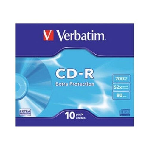 VERBATIM CD-R 700MB 52X SLIM 10 DATALIFE