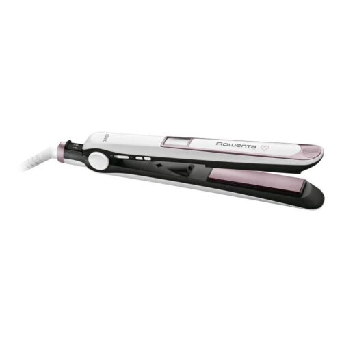 Plancha para el Pelo Rowenta Premium Care 7/7/ Blanca y Rosa