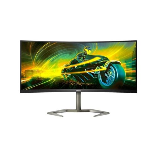 Philips – Monitor LED Gaming Momentum 5000 34M1C5500VA – 34″ – 3440 x 1400 WQHD @ 165 Hz – VA – 300 cd/m² – 1 ms – HDMI, DP – Altavoces – Curvado – Negro