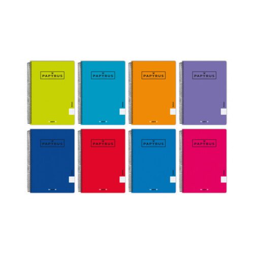 CUADERNO TAPA POLIPROPILENO EXTRADURA UNICLASIC FOLIO 80 HOJAS 90GR. 4X4 COLORES SURTIDOS PAPYRUS 88442099