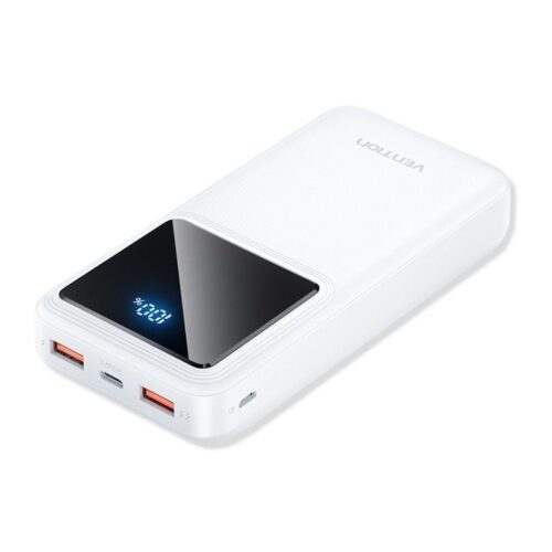 Powerbank 20000mAh Vention FHLW0/ 22.5W/ Blanca