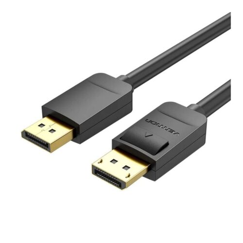 Cable Displayport 1.2 4K Vention HACBJ/ Displayport Macho – Displayport Macho/ 5m/ Negro