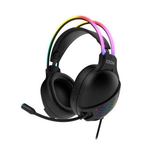 Auriculares Gaming con Micrófono Krom Klaim/ Jack 3.5/ USB 2.0/ Negros