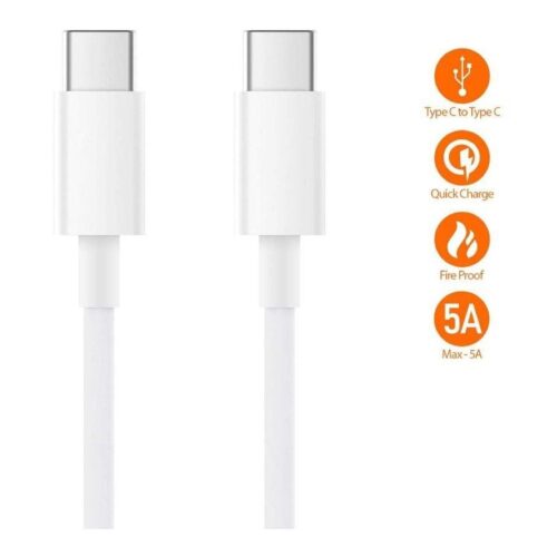 Cable USB 2.0 Tipo C Xiaomi SJV4108GL/ USB Tipo-C Macho – USB Tipo-C Macho/ 1.5m/ Blanco