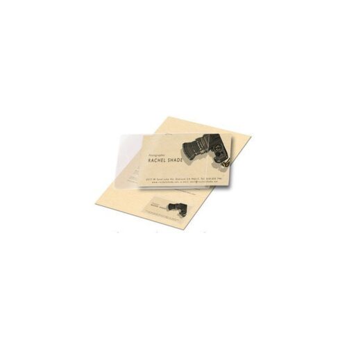 PACK DE 10 FUNDAS ADHESIVAS PARA TARJETAS DE VISITA- APERTURA LATERAL – 60 X 95 MM 3L 10106