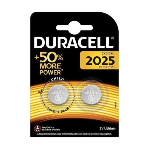 Pack de 2 Pilas de Botón Duracell DL2025B2/ 3V