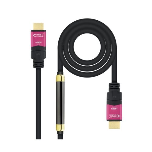 Nanocable – Cable HDMI V2.0 4K@60Hz 18 Gbps con repetidor A/M-A/M – Negro – 30m