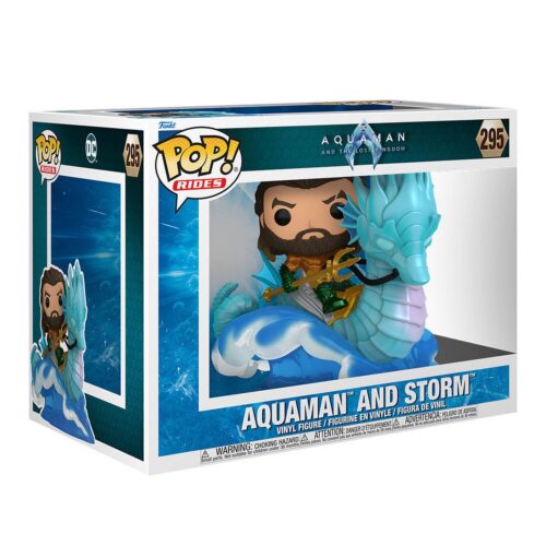 Figura POP Ride Deluxe DC Comics Aquaman y el Reino Perdido Aquaman on Storm