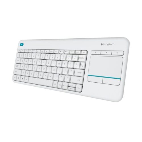 Logitech Wireless Touch Keyboard K400 Plus – teclado – Español – blanco