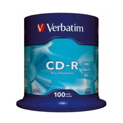 VERBATIM CD-R 700MB 52X BOBINA 100 DATALIFE