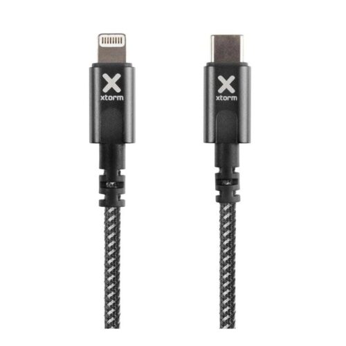 Cable USB Tipo-C Lightning Xtorm CX2041/ USB Tipo-C Macho – Lightning Macho/ Hasta 60W/ 480Mbps/ 3m/ Negro