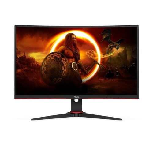 AOC – Monitor C27G2ZE 68,6cm/27″ (1920×1080) Gaming Curvo – 16:9 – 0,5ms – 240Hz – 2xHDMI DisplayPort – VESA – Full HD – Negro/Rojo