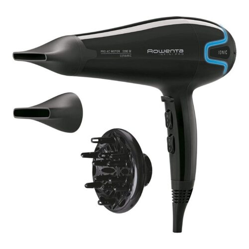 Secador Rowenta Infini Pro Beauty CV8730/ 2200W/ Iónico/ Negro