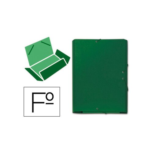 CARPETA CARTON COMPACTO GOFRADO Nº 8.FOLIO GOMA SOLAPA VERDE MARIOLA 5285VE