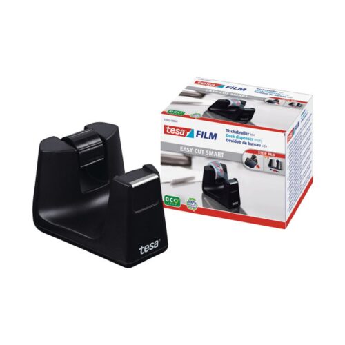 DISPENSADOR SOBREMESA EASY CUT SMART PARA ROOLLOS DE 33M. NEGRO TESA 53902-00000-01