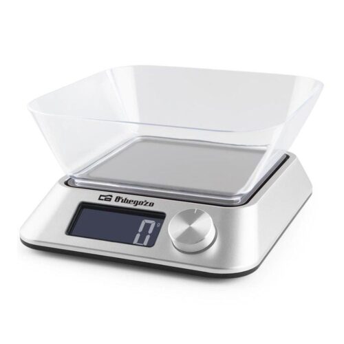 Báscula de Cocina Electrónica Orbegozo PC 1030/ hasta 5kg/ Plata