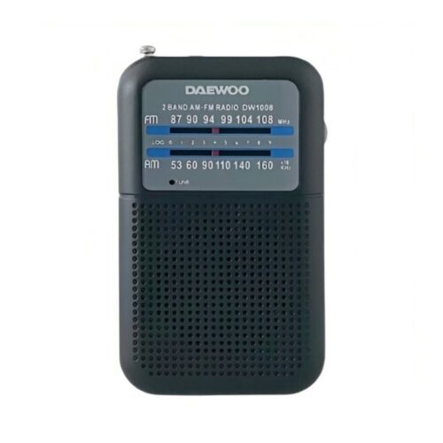 Radio Portátil Daewoo DW1008/ Negra