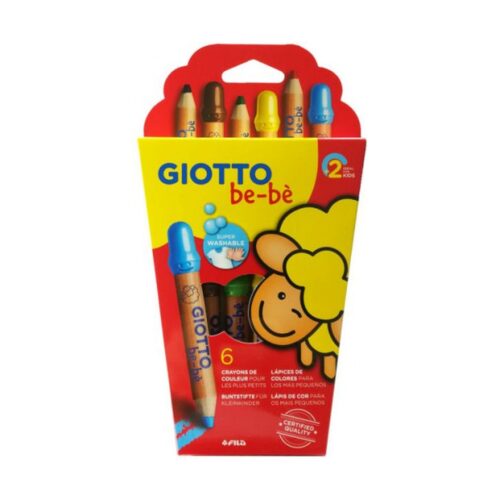 ESTUCHE 6 LÁPICES BE-BÈ SÚPER + SACAPUNTAS. GIOTTO F46960000