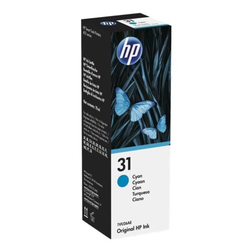 Botella de Tinta Original HP nº31/ Cian