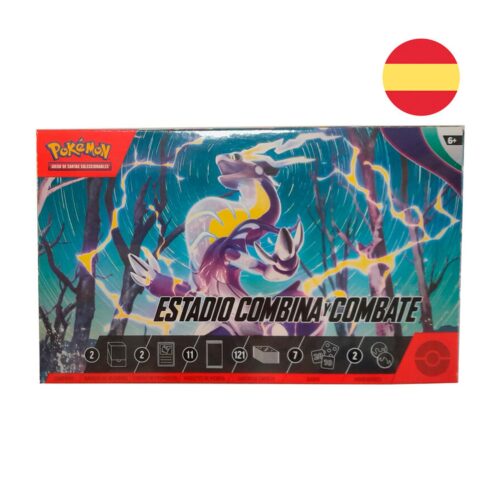 Estuche juego cartas coleccionables Estadio Combina y Combate Pokemon