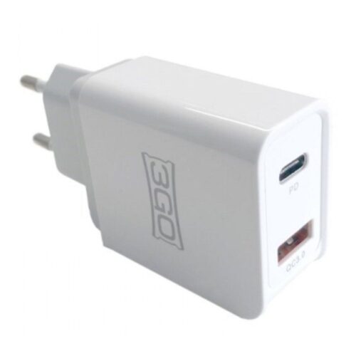 Cargador de Pared 3GO ALMUSBCQC3/ 1xUSB/ 1xUSB Tipo-C/ 18W