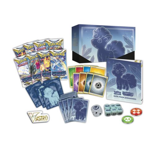 Estuche juego cartas coleccionables Entrenador Tempestad Plateada Espada y Escudo Pokemon español