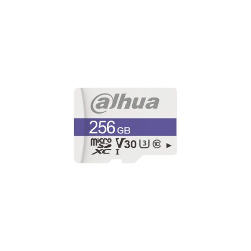 DAHUA MICROSD 256GB MICROSD CARD, READ SPEED UP TO 95 MB/S, WRITE SPEED UP TO 45 MB/S, SPEED CLASS C10, U3, V30, TBW 40TB (DHI-TF-C100/256GB)