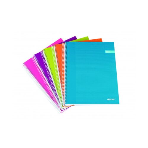 CUADERNO TAPA FORRADA A4 CUADROS 120 HOJAS 70G SURTIDO MODA CLASSIC STRIPES ANCOR 040050