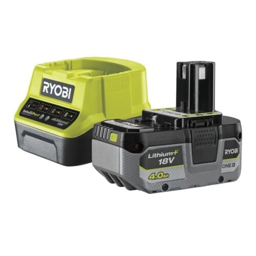 Cargador + Batería de litio Ryobi ONE+ RC18120-140X/ 18V 4,0Ah