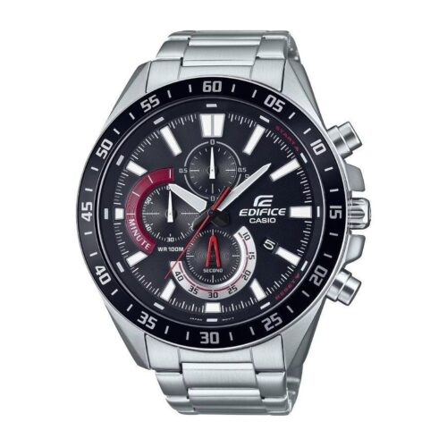 Reloj Analógico Casio Edifice Classic Classic EFV-620D-1A4VUEF/ 55mm/ Plata y Negro