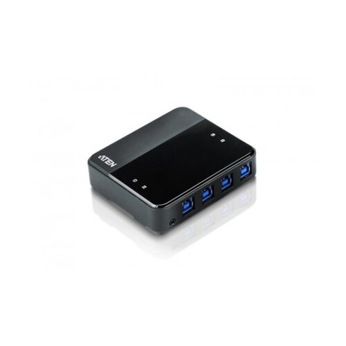 ATEN Switch de periféricos USB 3.2 Gen1 de 4 x 4 puertos