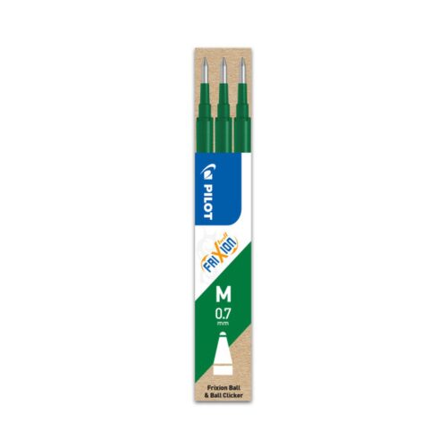 PACK 3 RECAMBIOS FRIXION VERDE PILOT BLS- FR7-V-S3