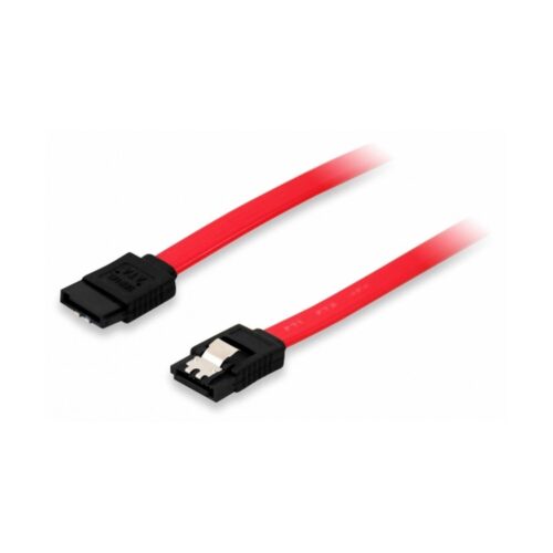 Equip – Cable SATA II – Con clip de seguridad – 0,5m – Rojo