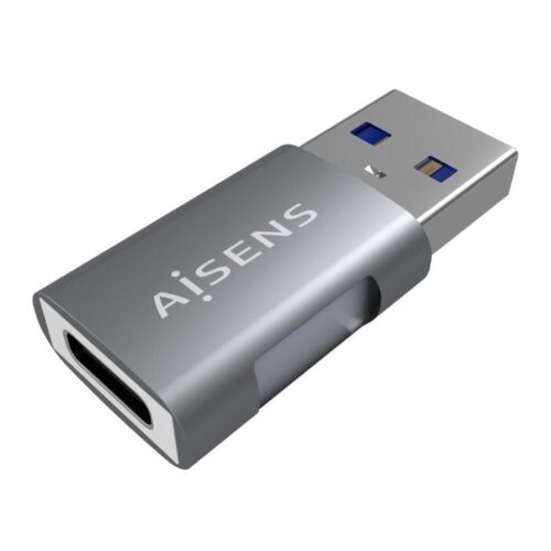 Adaptador USB 3.2 GEN2 Aisens A108-0655/ USB Tipo-C Hembra – USB Macho