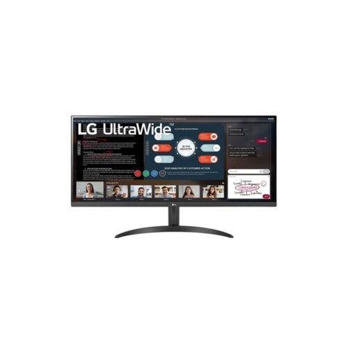 LG Monitor LED 34″ IPS UltraWide FullHD 1080p 75Hz FreeSync – Respuesta 5ms – Angulo de Vision 178º – 21:9 – HDMI, Salida Auriculares – VESA 100x100mm