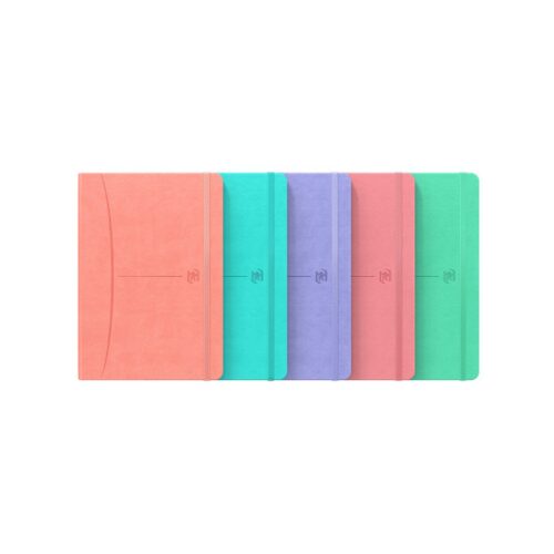 CUADERNO SIGNATURE A5 TAPA EXTRADURA 80H LISO COLORES SURTIDOS PASTEL OXFORD 400163616