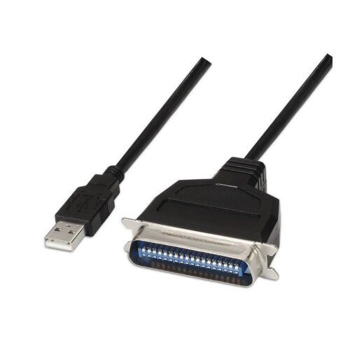 Cable Conversor impresora Aisens A104-0038/ USB Macho – CN36 Macho/ Negro