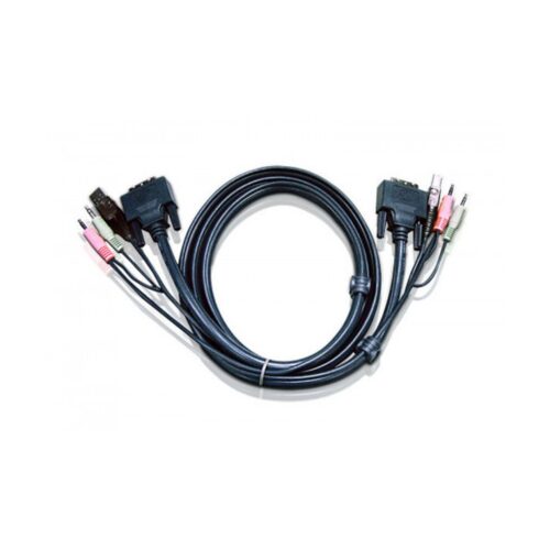 ATEN Cable KVM DVI-D single link USB de 5 m