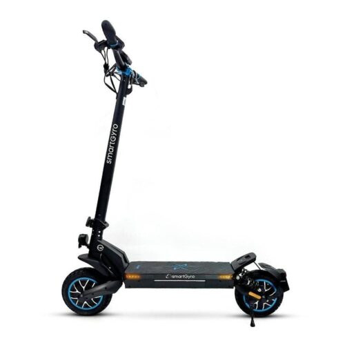 Patinete Eléctrico SmartGyro CrossOver Dual Max Certificado/ Motor 1000W/ Ruedas 10″/ 25km/h/ Autonomía 60km/ Negro