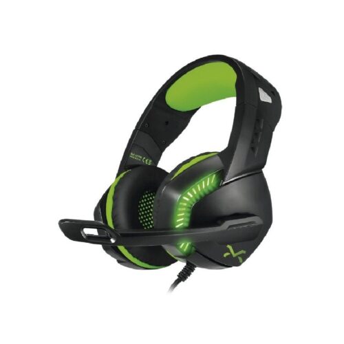 Auriculares Gaming con Micrófono Droxio Leyon/ Jack 3.5/ USB 2.0/ Verdes