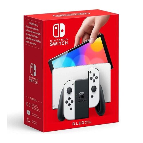 Nintendo Switch Versión OLED Blanca/ Incluye Base/ 2 Mandos Joy-Con