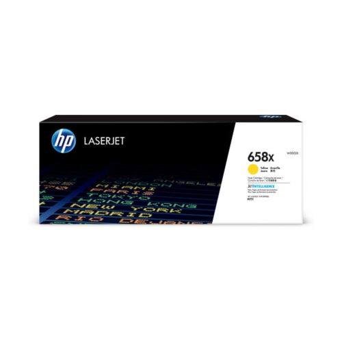 HP Cartucho de tóner Original LaserJet 658X amarillo de alta capacidad