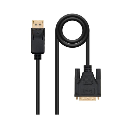 Nanocable – Cable Conversor Displayport/M A DVI/M – Negro – 1.0 M