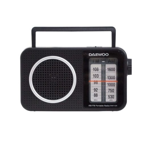 Radio Portátil Daewoo DW1124/ Negra